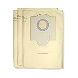 Fein Turbo II Vacuum Dust Bag for Two-Stage Dust Collection - Disposable, 3-Pack - 69908195014