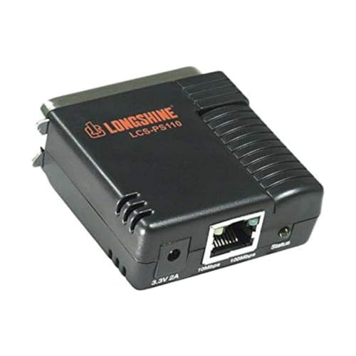 Serveur d'impression PS110 Noir adaptateur réseau Ethernet RJ45 pour PC