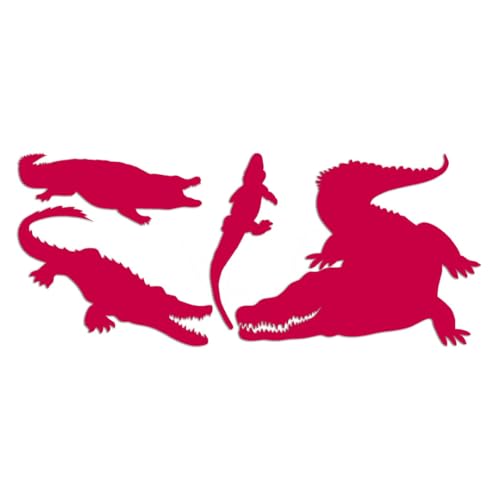 Alligator Gator Croc 3.75" x 9 Red