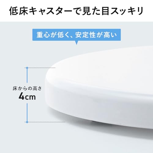 サンワダイレクト モニタースタンド 自立式 32インチ 床置き VESA キャスター付き 高さ調整95～115cm 耐荷重10kg 100-LAST003