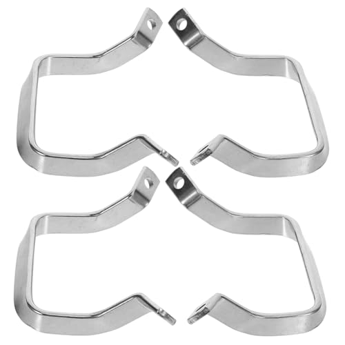 VICASKY 4 piezas mango de olla de acero inoxidable reemplazo orejas para ollas a presión ollas de vapor woks sartenes accesorios de cocina miniatura 1