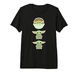 Star Wars The Mandalorian The Child Cartoon Poses Premium T-Shirt