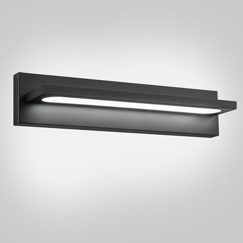 Image of LED Bathroom Lighting Fixture Over Mirror Matte Black,20W Dimmable Modern LED Vanity Light,6000K Cool White Over Mirror Vanity Light for Bathroom,IP44 Waterproof(20.5 Inch)