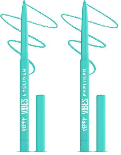 Image of Glam21 Peppy Vibes Eyeliner |Matte Finish Stays up to 10 Hours |Smudge-Proof & Water-Proof |Long Lasting Eyeliner | Precision application| Bloom Time-0.4g (Pack of 2)