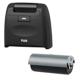 【Amazon限定色】 プラス 個人情報保護スタンプ ローラーケシポン ワイド ブラック 専用カードリッジセット IS-510CM + IS-017CM 38-349 + 38-129