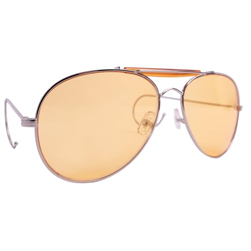 Rothco Aviator Air Force Style 58MM Sunglasses with Case, Yellow Lenses3
