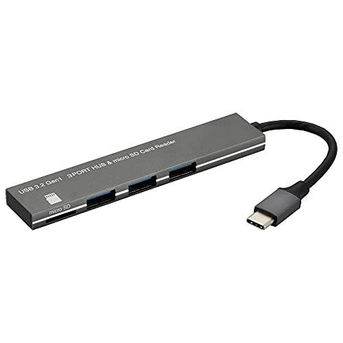 Amazon.co.jp: オーム電機 USBハブ 3ポート microSDカードリーダー付き