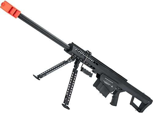 Evike Airsoft - 6mmProShop Barrett Licensed M82A1 Cycling Action Powered Airsoft Rifle (Color: Black)