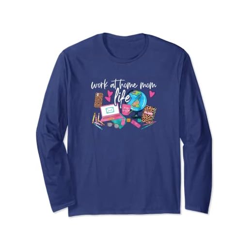 Globo terráqueo para ordenador portátil Work At Home Mom Life Manga Larga