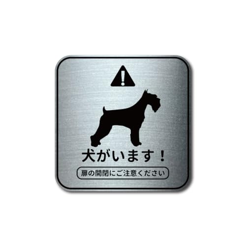Amazon.co.jp: 犬がいます シュナウザー 正方形 プレート調 マグネット