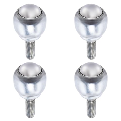 Tool Parts and Accessories Ball Transfer Bearing Unit 12mm 17Lbs Carbon Steel Bolt-Fixing Type 4pcs (#CN-140824-01944)