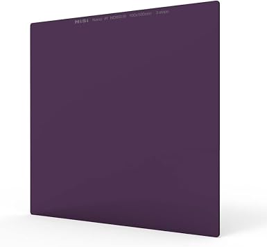 NiSi ND8 100x100mm Nano IR ND | 3-Stop 100mm Neutral Density Lens Filter | Long-Exposure and Landscape Photography