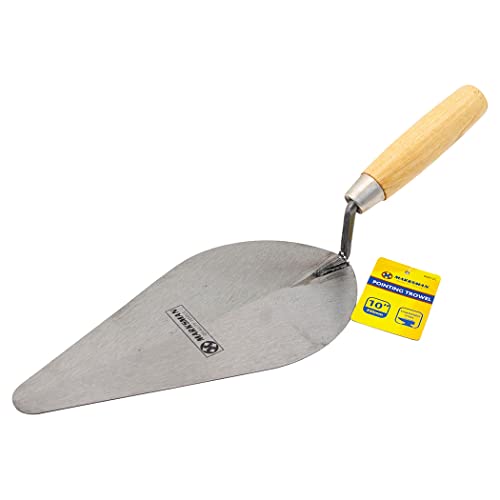 Set of 2-10 Pointing Trowel - Wooden Handle for Easy Grip, Brick Jointer Tuck | Suitable for Bricklayer Bricklaying | Laying, Builder Filling, Plaster | Plastering, Cement | DIY Hand Tools