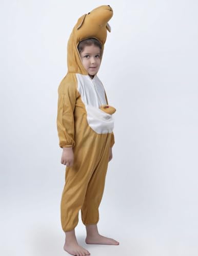 Image of BookMyCostume Australian Kangaroo Animal Kids Fancy Dress Costume 7-8 years