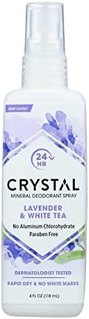 Crystal Essence Lavender and White Tea Body Spray - 4 oz - Liquid