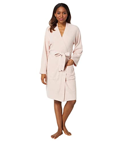 Barefoot Dreams Cozychic Lite® Barbie Robe Dusty Rose/White Sm (Us 6-8) #TOP20