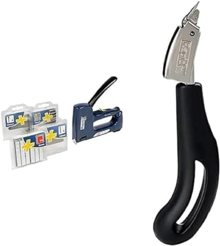 Rapid Agrafeuse Manuelle 4 en 1 MS4.1, Usage polyvalent, Corps en plastique, 22542960 + Ôte agrafes R3