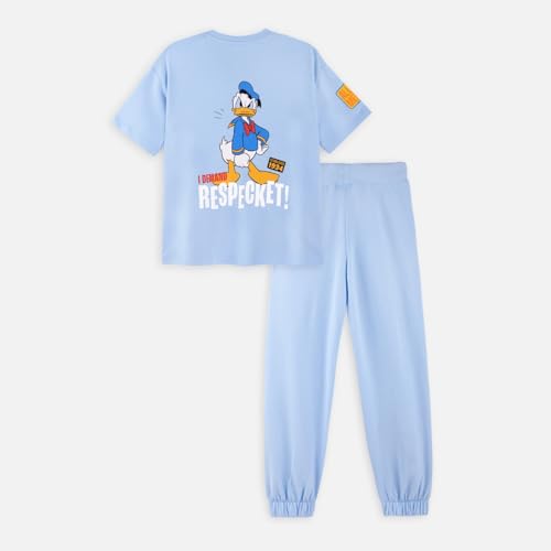 Image of Nap Chief Unisex Kids Cotton Official Characters Printed Co ord Set for Boys & Girls, Tshirt & Joggers Set for Casual Wear