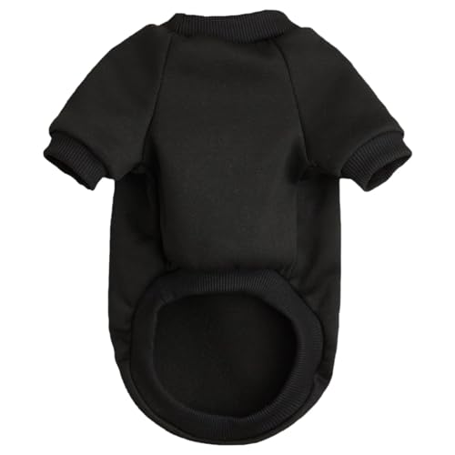 Image of Puppy Sweater for Small Dogs Clothes Warm Winter Cat Clothe Pet Sweatshirt Knitwear Doggie Kitten Clothing, Black, X-Large