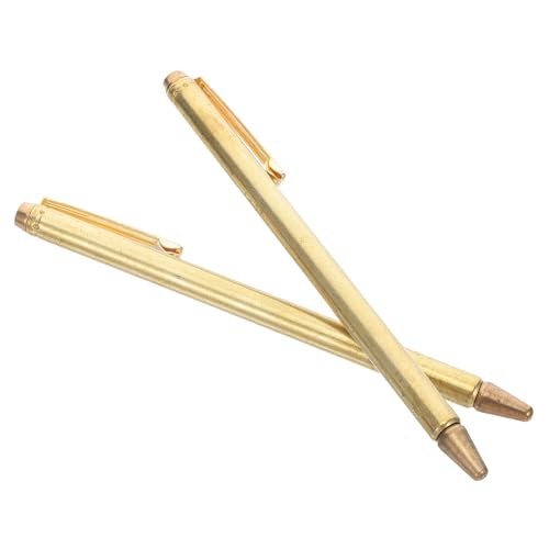 OUNONA Baguettes de Sourcier Portables en Cuivre 2pcs Surface Lisse pour Détection D'eau Extérieur Outil Professionnel Léger et Pliable