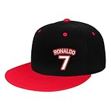 Kbjfovdmx Football #7 Ronaldo Unisex Baseball Cap Sandwich Caps Jeans Caps Adjustable Baseball Cap