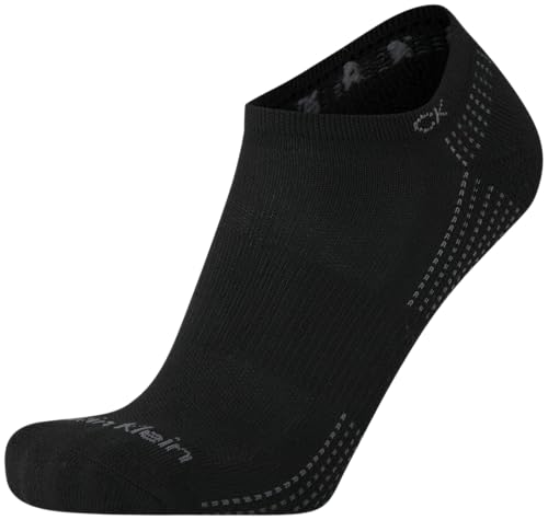 Image of Calvin Klein Mens No Show Socks - 6 Pack Soft Cotton Blend Cushioned Athletic Low Cut Socks for Men for Sports and Running