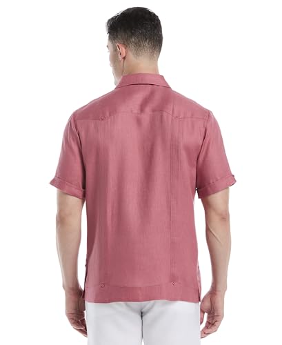 Cubavera Men's Four-Pocket Mini Pintuck Short Sleeve Guayabera Shirt2