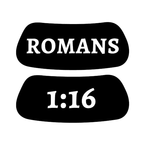 EyeBlack Romans 1:16 Unashamed Faith Under Eye Black Sticker Patch | Boldly Proclaim Jesus, Church Outreach, Evangelical Missions, Praise Festivals – Black and Bold White | 12 Pairs/24 Strips