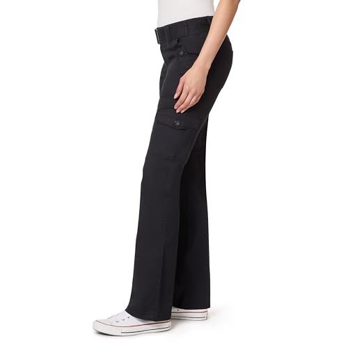 WallFlower Women's Luscious Curvy Feisty Belted Pants, Black Twill, 11 by WallFlower - Used condition - Image 3