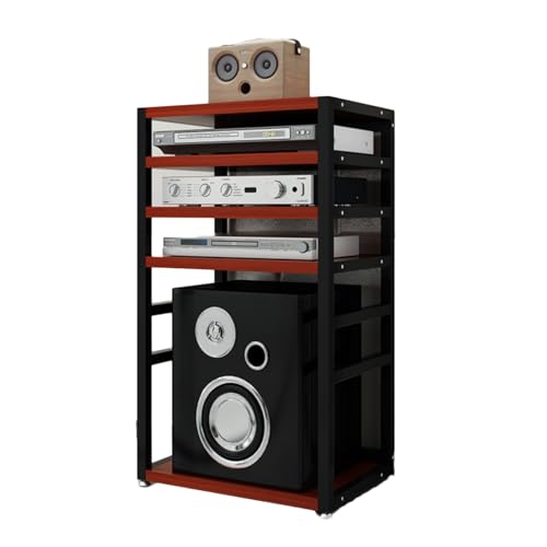 Support d'imprimante sur pied et matériel audio pour ranger votre studio