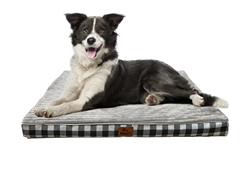 Pethippie Orthopedic Dog Bed Mattress, Egg-Crate Foam Dog Beds For M/L/Xl - Designed Deluxe Flannel Pet Bed Mat With Removable Washable Cover, Waterproof Lining And Non-Slip Bottom Couch #TOP4