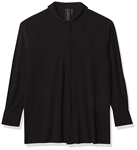 Norma Kamali Women's Boyfriend NK Shirt, Black, M