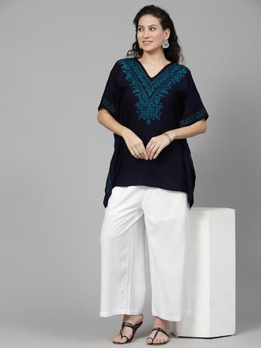 Image of QAZMI Women's Rayon Cotton Kaftan