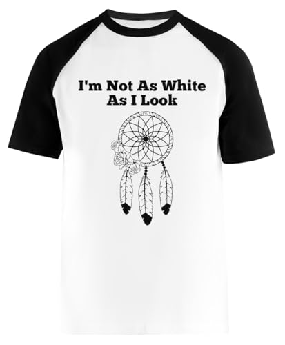 Im Not As White As I Look Camiseta Blanca De Manga Corta para Hombre