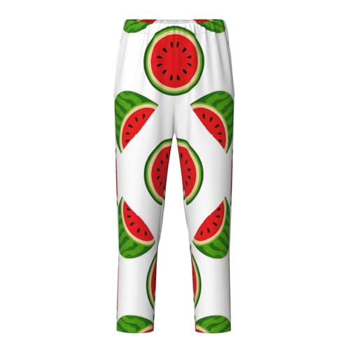 Pajama Pants Pajama Bottoms with Elastic Waistband Sleepwear Lounge Pants, Fruit Watermelon