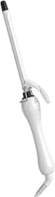 Modelador De Cachos LONYAN Ionização Ondas Profissional Cacheador Bivolt 220V 127V 9 mm Anti Frizz À Prova Negativos Sem Danos Ao Cabelo Rápido Aquecimento (Branco)