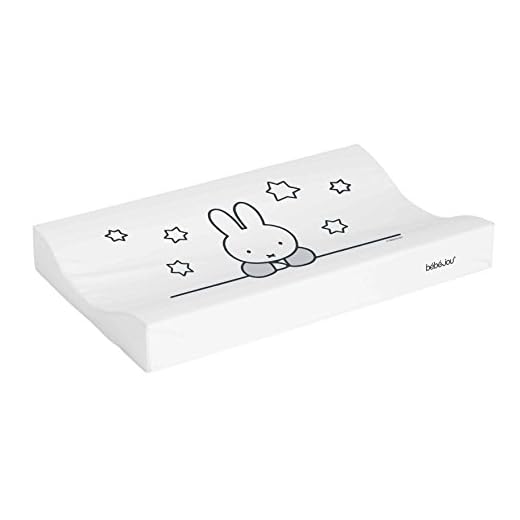 Bébé-Jou Miffy Stars - Cambiador plastificado, 72 x 44 cm, color blanco