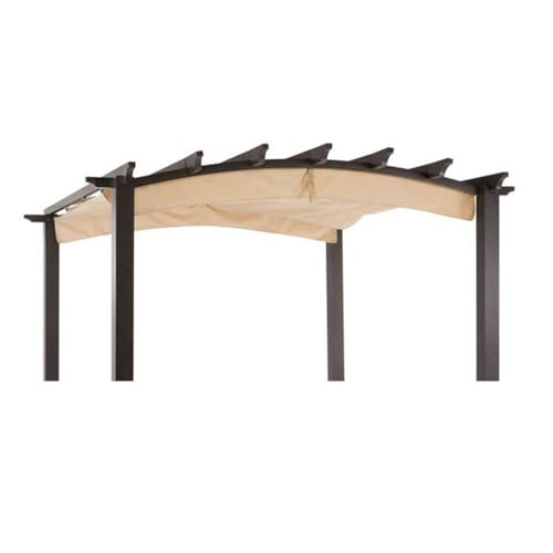 Garden Winds Durable 350 Replacement Canopy Top Compatible with Arched 9' x 9' Pergola Model GFM00469A - Beige