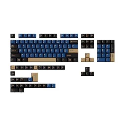 Ginobili Touches de Clavier PBT Profil Cherry Blue Samurai Big Set pour Claviers Mécaniques