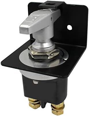 Battery Disconnect Switch with Lockout Plate Fits Negative Battery Doctor Replace 20247, 12V-36V Battery Kill Switch Fixed Handle Isolator for Car, Auto, RV and Boat, Waterproof