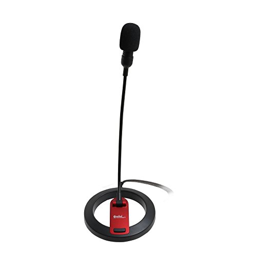 Pc Goose Neck Microphone, Computer Microphone With Mute Switch And Stand, Plug And Play 3.5Mm Microphone For Desktop/Laptop/Ipad/Tablet #TOP5