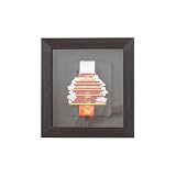 Marco para soporte de premios de madera resistente con diseño espacioso Se adapta a numerosos pines para exposición orgullosa Marco de presentación de cinta elegante elaborado con madera dura
