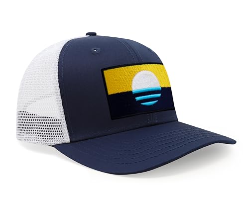 Image of International Tie City Hat for Men and Women, Adjustable Snapback Trucker Baseball Cap with Embroidered Patch