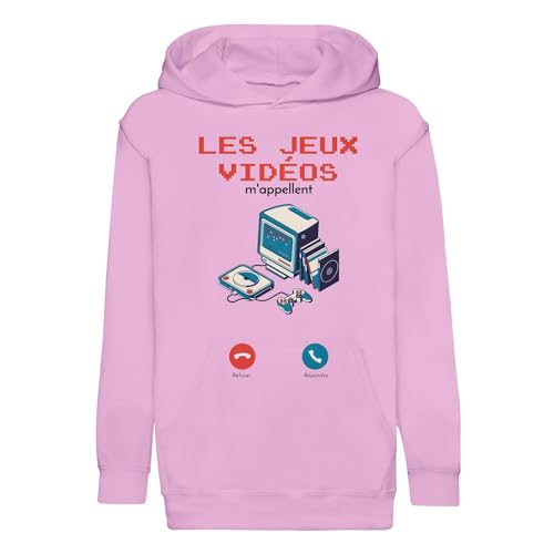 Sweat à capuche enfant jeux vidéos premium finition haut de gamme