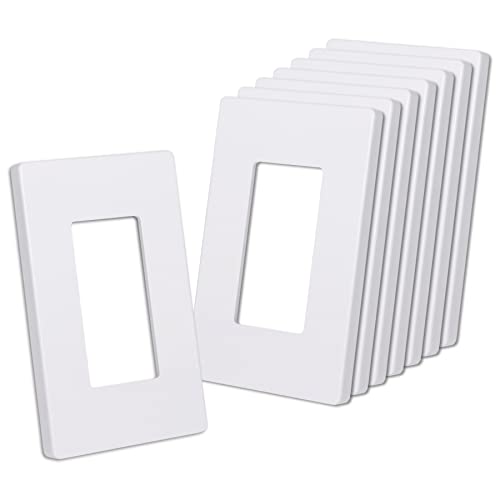 Plaques de commutation de luxe CML blanc mat en polycarbonate haute durabilité sans vis