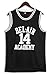 Amzdest 90s The Fresh Prince of Bel Air Academy #14 Jersey Shirt for Men and Women, Unisex Basketball Jersey for Theme Party (Black, 3X-Large)