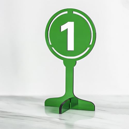Numéro de table en acrylique idéal pour mariages, fêtes et terrasses de café (numéros 1 à 10)