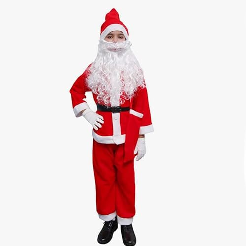 Image of Santa Clause Christmas Dress Costume For Girls & Boys, Santa caluse Costume for Kids