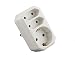 Produktbild Multistecker Adapterstecker Schutzkontakt KINDERSCHUTZ Verteiler Mehrfachstecker (Senkrecht ohne Schalter)