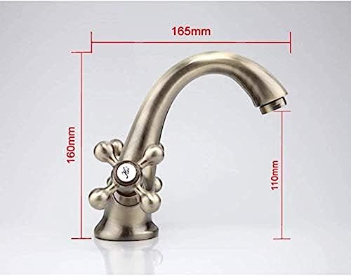Robinet de cuisine style rétro bronze résistant aux taches d'eau